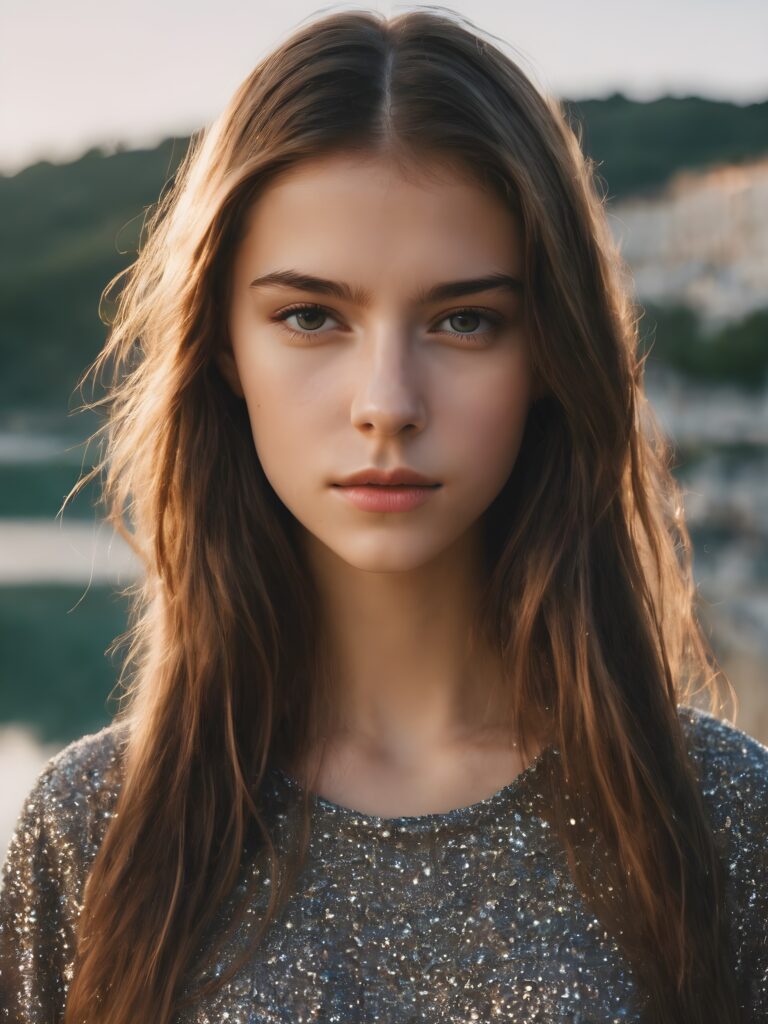 ((gorgeous)) ((stunning)) teen girl, full portrait