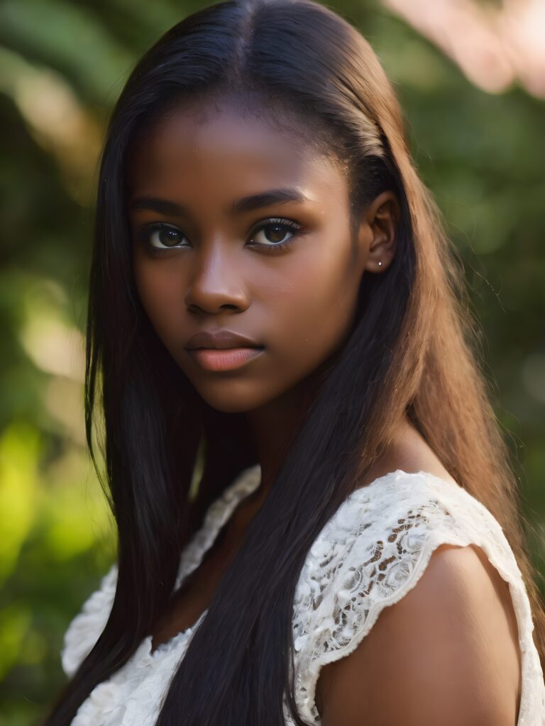 (((cute))) (((gorgeous)) ((stunning)) featuring a (((girl with black eyes))), long, flowing hair, and a (distinctly dark complexion) (dark skin)