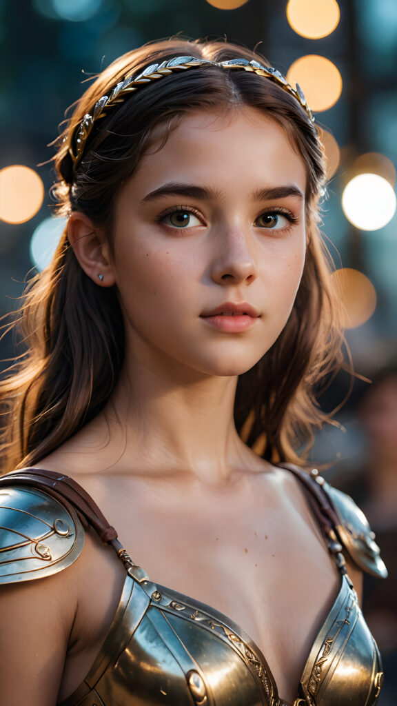 visualize a young girl looks like Artemis, detailed photo ((stunning)) ((gorgeous))