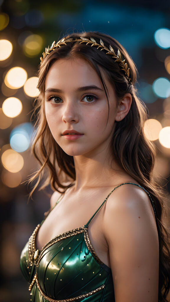 visualize a young girl looks like Artemis, detailed photo ((stunning)) ((gorgeous))
