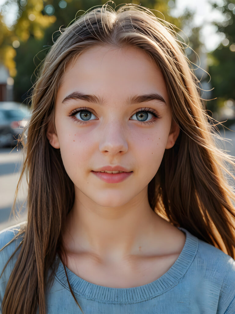 a-vividly-detailed-and-realistic-portrait-featuring-a-teenage-girl-15-years-old-with-Sleek-Locks-with-Textured-Ends-and-expressive-beautiful-eyes-exuding-joyful-contentment