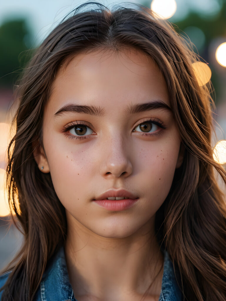 a young East teen girl ((stunning)) ((gorgeous)) ((detailed close-up portrait))